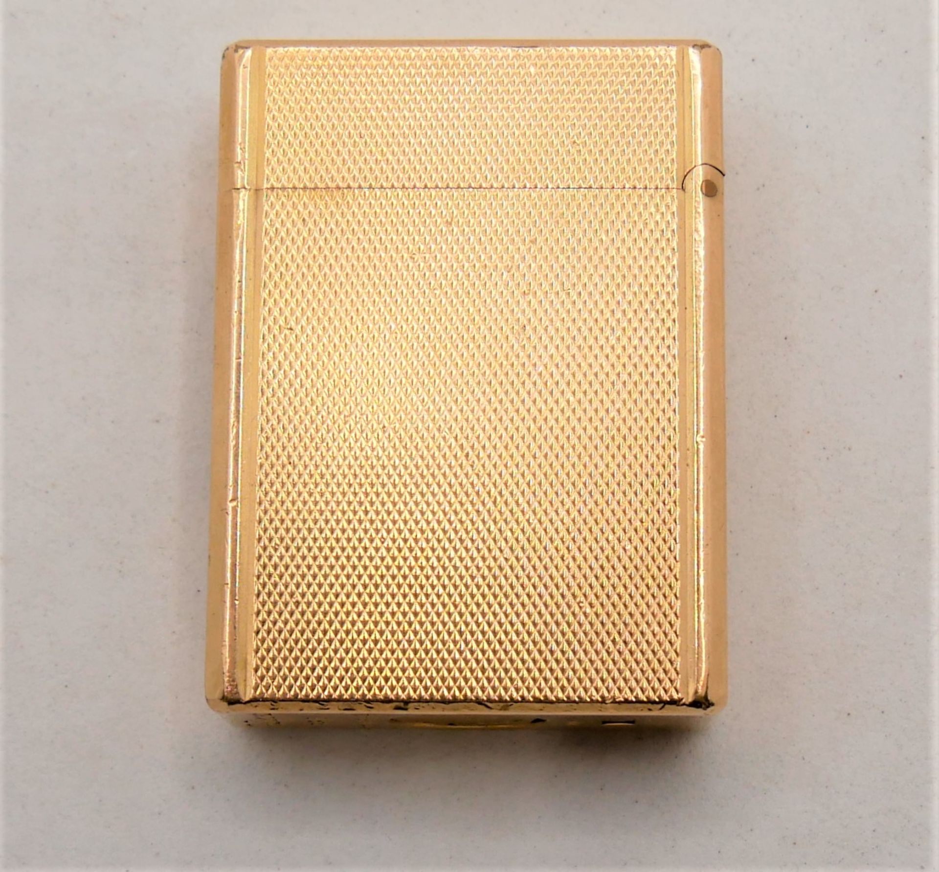 Feuerzeug S.T.Dupont Paris, Made in France, Nr. 20 u, vergoldet. Funktion geprüft. Gebrauchter - Image 2 of 4