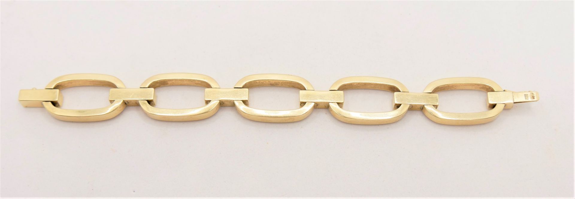 Armband, 585er Gelbgold mit Sicherheitsschließe. Länge ca. 20 cm. Gewicht ca. 28,5 gr. - Bild 5 aus 6