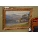 W.L. TURNER - FRIAR'S CRAG AND CAUSEY PIKE - OIL ON CANVAS, SIGNED LOWER LEFT