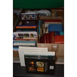 TWO BOXES OF ASSORTED BOOKS