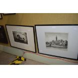 JAMES MACINTYRE - GLASGOW UNIVERSITY - ETCHING, AND A. WATSON TURNBULL - LOCH KATRINE IN THE