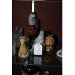 COLLECTION OF BENEAGLES SCOTCH WHISKY DECANTERS, TO INCLUDE PEREGRINE FALCON, FOUR OTHER ANIMAL FORM