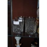 SET OF SIX EDINBURGH CRYSTAL CUT GLASS TUMBLERS