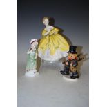 ROYAL DOUTLON FIGURE "THE LAST WALTZ" HN2315, TOGETHER WITH ROYAL DOULTON FIGURE "RUTH" HN2799 AND A