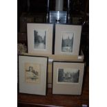COLLECTION OF ASSORTED ETCHINGS TO INCLUDE EXAMPLES BY DAVID FOGGIE, W. DOUGLAS MACLEOD, ETC