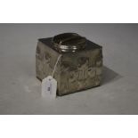 ARCHIBALD KNOX FOR LIBERTY, A TUDRIC PEWTER "KNOX BOX"/ BISCUIT BOX AND COVER, WITH EMBOSSED