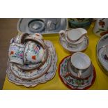PARAGON JAPAN PATTERN PART TEA SET, TOGETHER WITH CHINESE FAMILLE ROSE CANTON CUP AND SAUCER, AND