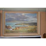 ARTHUR H. TWELLS (IRISH) - LOUGH SWILLY, THE OLD FORT NEAR RATHMULLAN - OIL ON CANVAS, SIGNED
