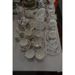 PARAGON ENCHANTMENT PATTERN TEA AND COFFEE SET, TOGETHER WITH A ROYAL ALBERT MEMORY LANE PART TEA