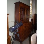 19TH CENTURY MAHOGANY SECRETAIRE BOOKCASE