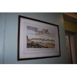 THREE PRINTS TO INCLUDE 'THE PROSPECT OF THE TOWN OF AIR FROM THE EAST', ANOTHER 'THE TOWN OF CUPAR'