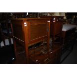 TWO EARLY 20TH CENTURY MAHOGANY BEDSIDE CUPBOARDS