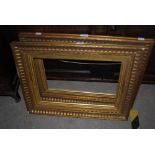 PAIR OF RECTANGULAR GILT WOOD PICTURE FRAMES