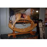 20TH CENTURY ROCKING HORSE, MANUFACTURED BY IAN ARMSTRONG, DURHAM, ENGLAND