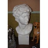 A COMPOSITE BUST OF MICHELANGELO'S DAVID