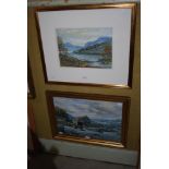 HAMILTON GLASS SSA - THE OLD MILL - WATERCOLOUR, SIGNED LOWER LEFT, TOGETEHR WITH ANOTHER BY THE