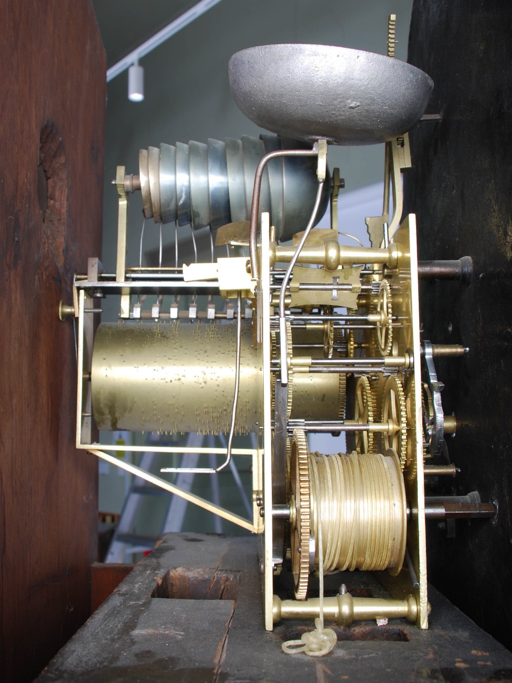 A 19th century mahogany musical longcase clock of Masonic Interest, ANDW. BLACK, MARKINCH, the - Image 7 of 8