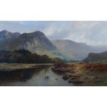 Frank Thomas Carter (1853-1934) The Lake District oil on canvas, signed lower right 59.5cm x 97.5cm