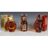 Three boxed bottles of Blended Scotch Whisky, comprising; The Original Dimple, De Luxe Scotch