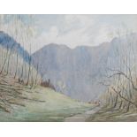 AR Martin Hardie CBE RE RI VPRI RSW (1875-1952) Mouthier, Eastern France watercolour, signed lower
