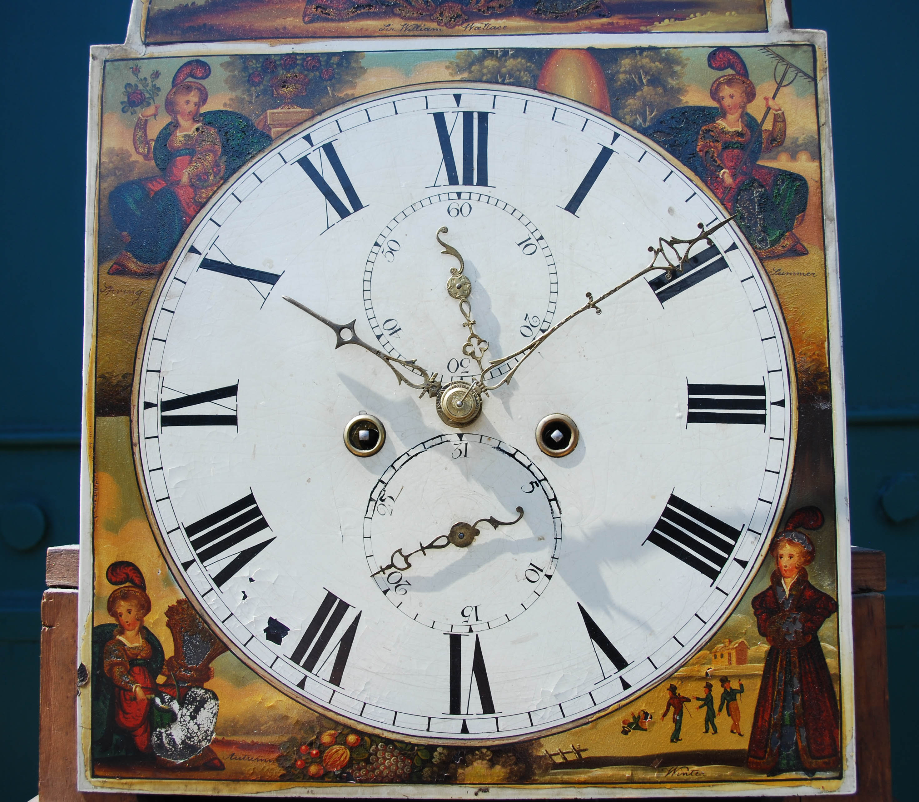 A 19th century mahogany longcase clock, of William Wallace interest - Image 4 of 12