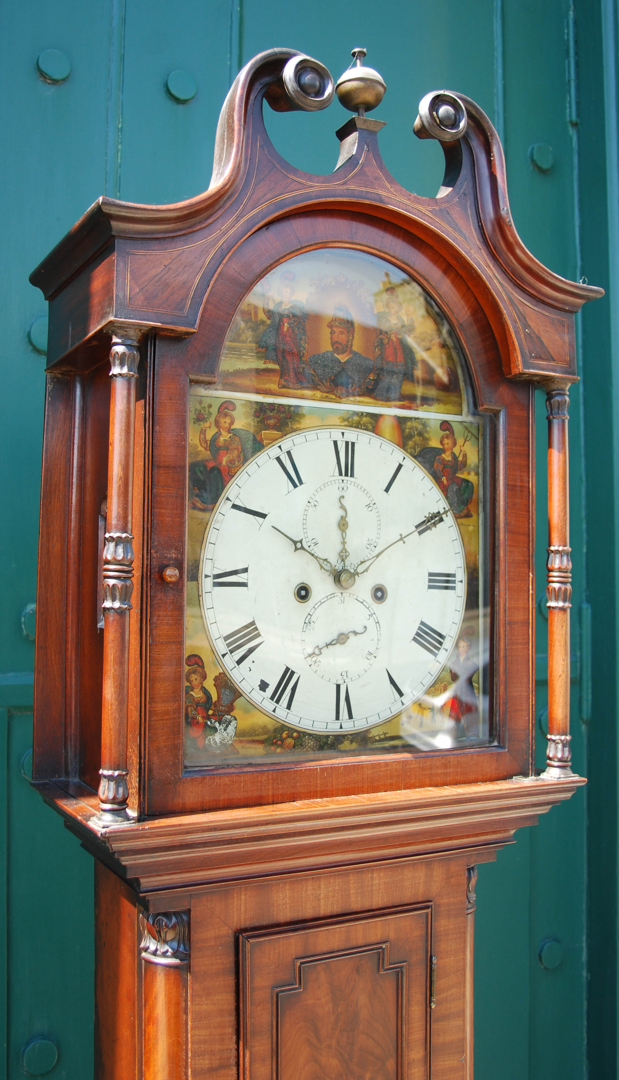A 19th century mahogany longcase clock, of William Wallace interest - Image 2 of 12
