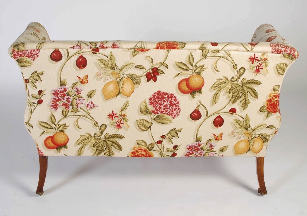 A late 19th/ early 20th century mahogany sofa in Regency style, the later fruit and flower - Image 5 of 6
