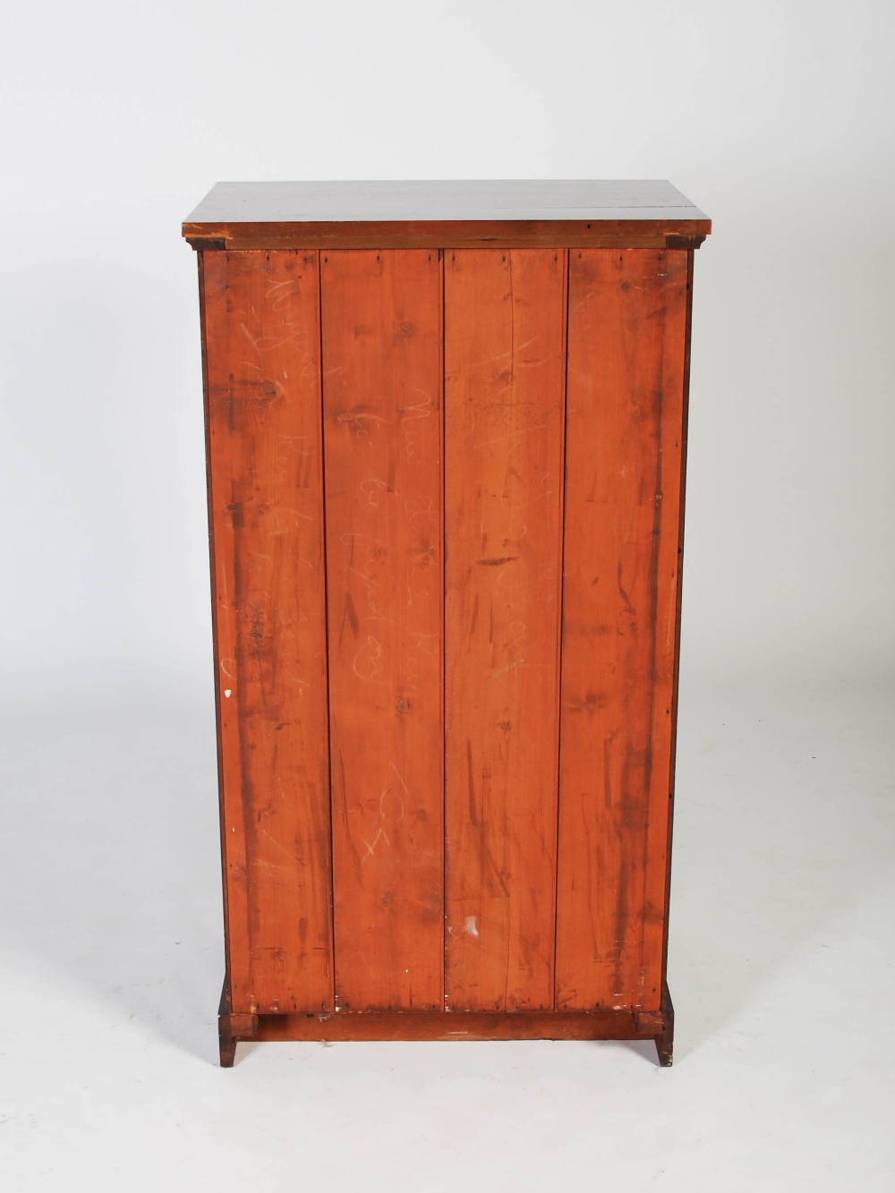 A 19th century mahogany Wellington chest, the rectangular top above seven long graduated drawers - Image 5 of 5