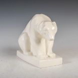 John Skeaping for Wedgwood, a white glazed figure of a Polar Bear, impressed and printed marks, 18.