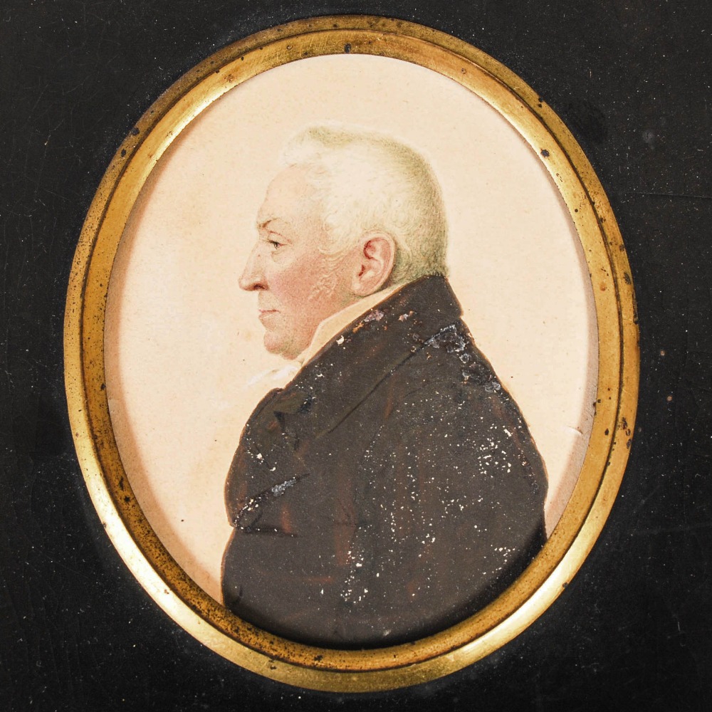 18th century/ 19th century British School Half length portrait miniature of Lieutenant- Colonel - Image 2 of 4
