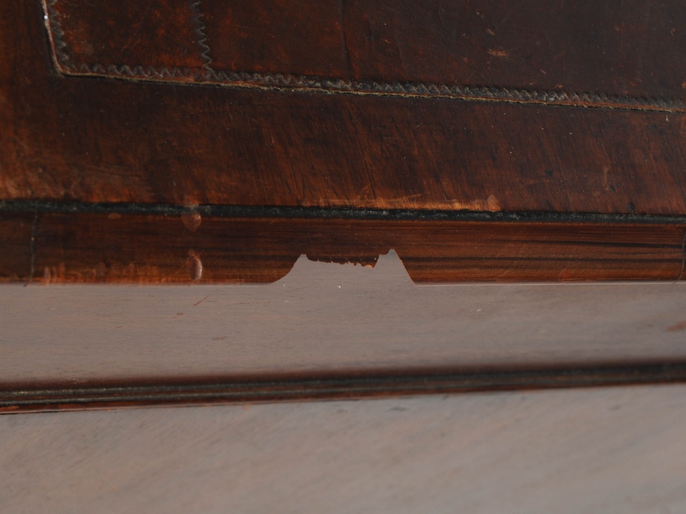 A 19th century mahogany pedestal desk, the rectangular top with claret coloured skiver above a - Image 6 of 6