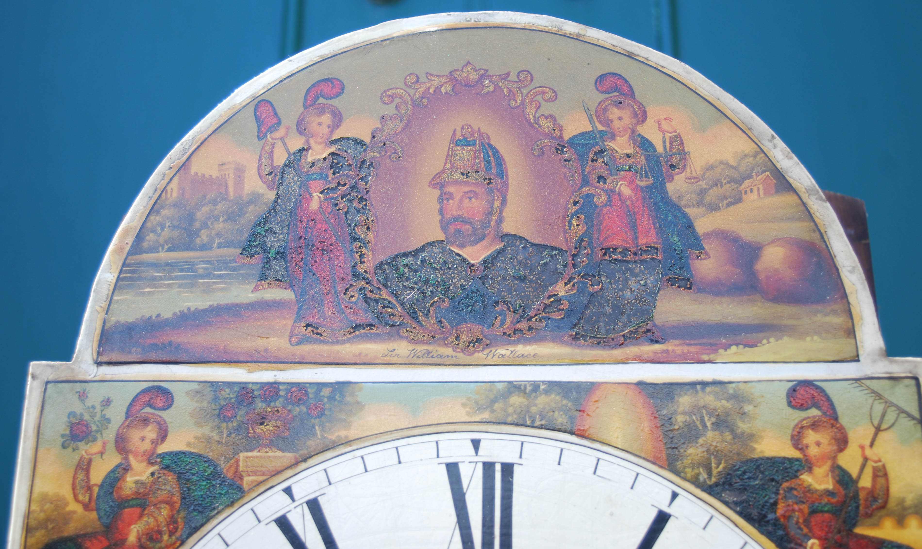 A 19th century mahogany longcase clock, of William Wallace interest - Image 5 of 12