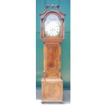 A 19th century mahogany longcase clock, of William Wallace interest