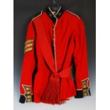 An early 20th century Coldstream Guards Sergeants Tunic, Hobson & Sons, London, inscribed on label