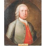 18th century Scottish School Half length portrait of gentleman, presumed to be John Gray of Carntyne