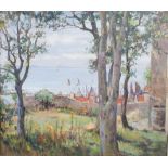 Arthur Henry Jenkins (1871-1940) Across The Forth oil on board, signed indistinctly signed and dated