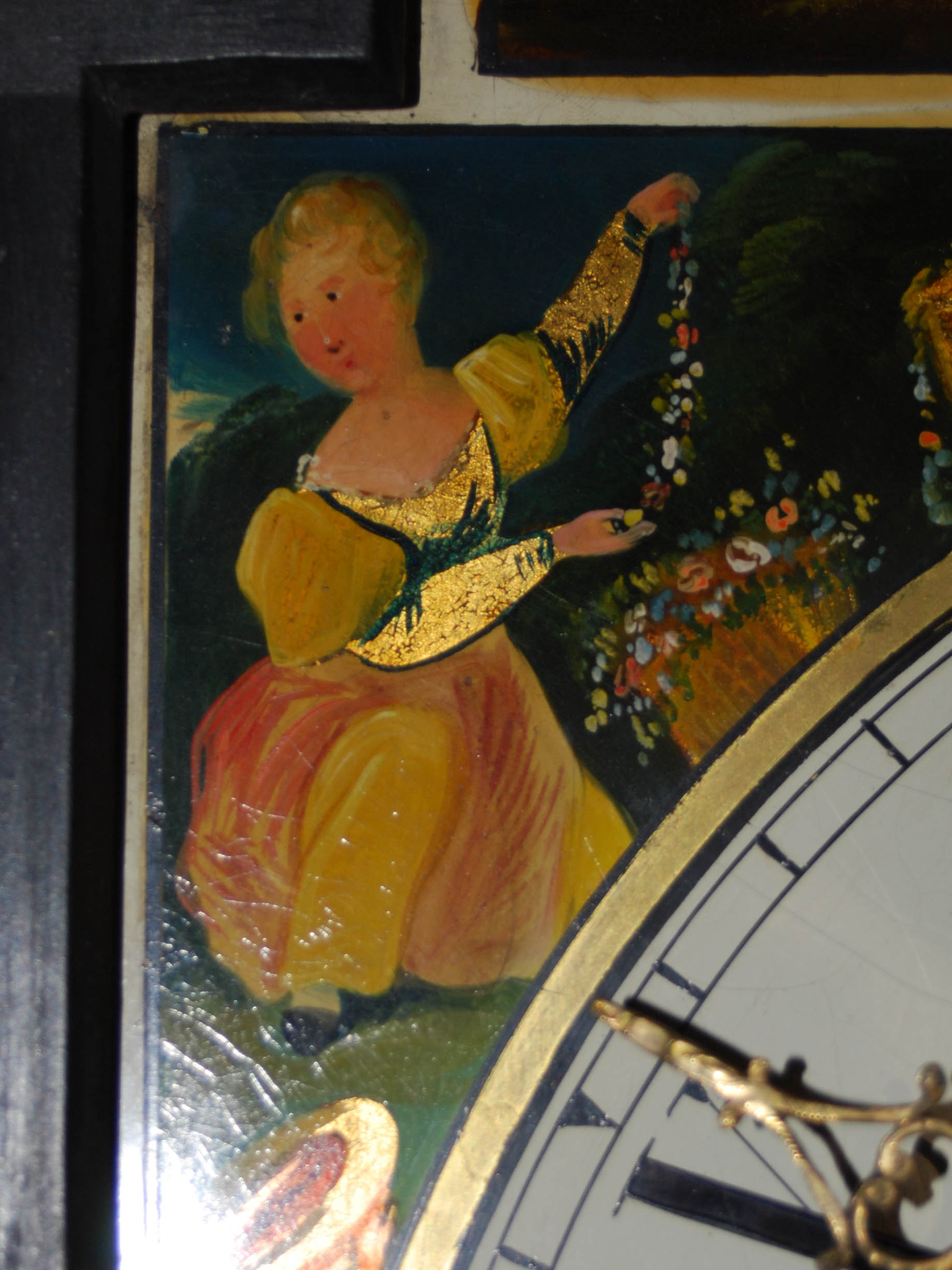 A 19th Century mahogany longcase clock, W.M.CROLL, DUNDEE, the enamel dial with Roman numerals, - Image 5 of 6