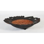 Angus Clyne, a large burr elm bowl, signed and dated 2002, approx. 86cm x approx. 81cm
