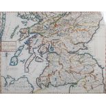 Andrew Johnston, A New Map of the South Part of Scotland, a hand coloured map, 35cm x 45cm.