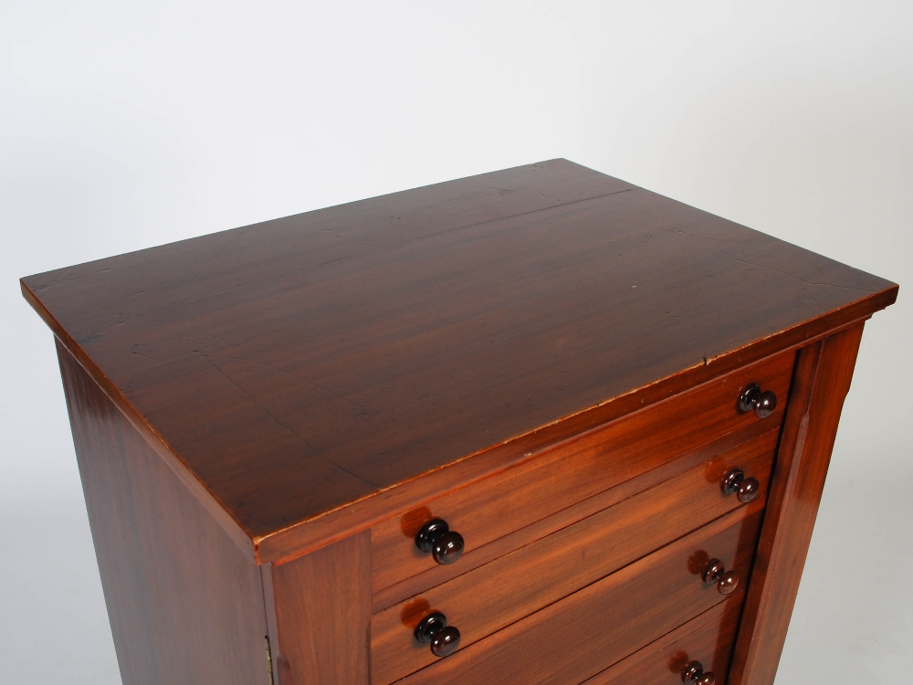 A 19th century mahogany Wellington chest, the rectangular top above seven long graduated drawers - Image 2 of 5