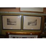 TWO BLACK AND LITHOGRAPHIC PRINTS - LOCH ECK AND LOCH ACHRAY