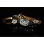 THREE ASSORTED LADIES WRISTWATCHES TO INCLUDE WHITE METAL CONSTANT QUARTZ WRISTWATCH, YELLOW METAL