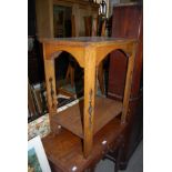 AN EARLY 20TH CENTURY ARTS AND CRAFTS RECTANGULAR SIDE TABLE