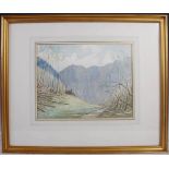 AR MARTIN HARDIER CBE RE RI VPRI RSW (1875-1952) - MOUTHIER, EASTERN FRANCE, WATERCOLOUR, SIGNED