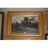 ROBERT NOBLE, FALLS OF DOCHART, OIL ON BAORD, SIGNED AND DATED '12, LOWER LEFT, THE REVERSE