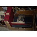 AVIATION AND PHOTOGRAPHY INTEREST - BOX OF ASSORTED PHOTOGRAPH ALBUMS