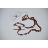 A 9CT GOLD ALBERT CHAIN, 33.2 GRAMS