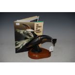 RANDY PUCKETT - LIMITED EDITION BRONZE ORCA WHALE, NUMBERED 129 OF 250, SIGNED IN THE BRONZE