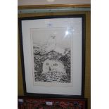 T J GREENWOOD, SNOWY OWLS LIMITED EDITION ETCHING, SIGNED AND NUMBERED 47/150