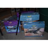 FOUR BOXED CORGI AVIATION THEMED MODELS TO INCLUDE PHANTOM, SHORT SUNDERLAND, STRATO FORTRESS AND